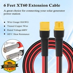 MOOKEERF XT60 extension cable 6FT