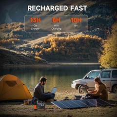 300W Portable Power Station 266Wh Solar Generator W/ 7 Outputs & Dual USB-C PD