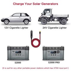 Car Lighter to 12V 24V Charging Cable for S2000 EB55,Anker7196