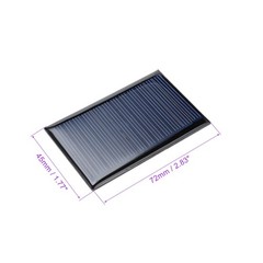 5 Pack 6V 60mA 72mm x 45mm Mini Solar Panel Cell for DIY Electric Power Project