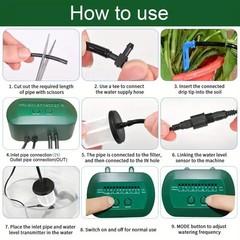 Solar Intelligent Irrigation Kit 6V 2W With Built In 1800mAh Battery Irrigation