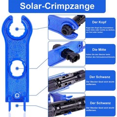 12Pairs Panel PV Solar Cable Connectors Wire Crimper Pliers Crimping Tool Set