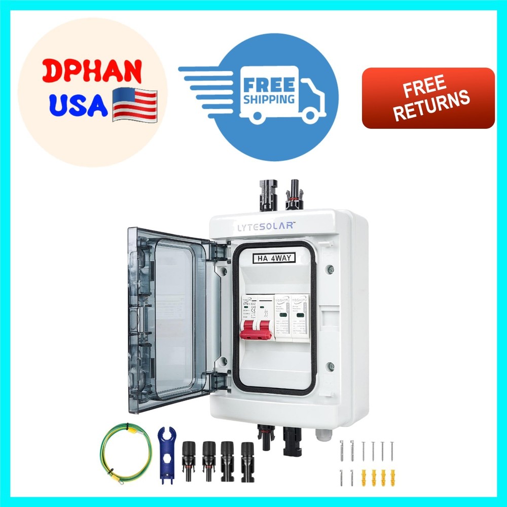 Durable 500V PV Combiner Box with Waterproof Rating & Visual Status Monitor