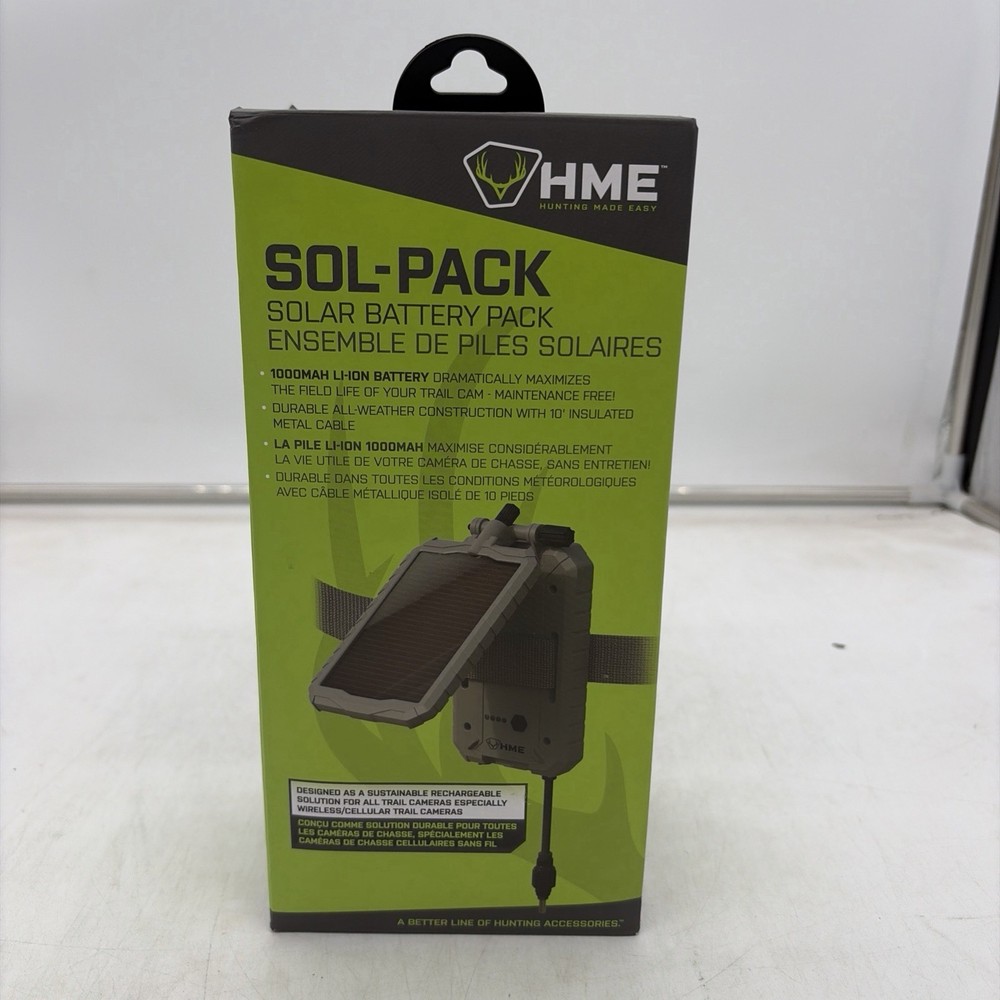 NEW!! HME SOL-PACK Cellular Trail Camera Solar Power Panel