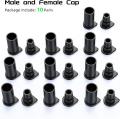 Solar Connector Caps, IP67 Solar Panel Connector Cap Weather Resistant Dust Male