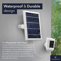 Wasserstein Solar Panel Compatible with Ring Spotlight Cam Battery & All-new …
