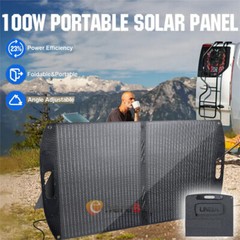 Solar Blanket 200W 100W 12V Folding Solar Panel Kit 2M Cable Mono Power USB DC