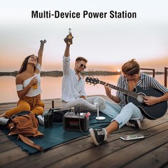 Portable Power Station 300W MARBERO 237Wh Camping Solar Generator Backup Lith…