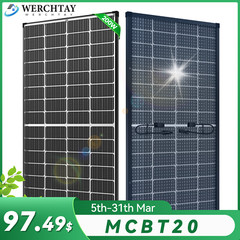200W Bifacial Solar Panel 12V Solar Battery Home PV Off-Grid Boat Solar Power RV