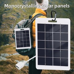10/20W Portable USB Solar Panel Charger Power Bank for Outdoor Camp Hiking Phone
