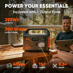 Portable Power Station Explorer 300, 292Wh Backup Lifepo4 Battery, Solar Generat