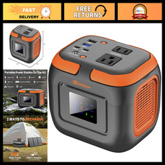 120W Portable Power Station & Generator – 97.6Wh Battery Pack for Camping, Home,