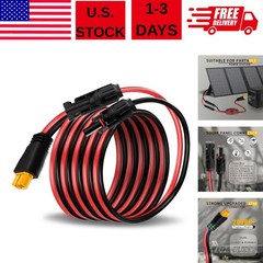 10ft Solar Panel Cable for Ecoflow Anker SOLIX 12AWG for MC-4 to XT60