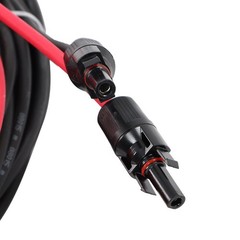 Red + Black Solar Panel Wire Weatherproof Cable 20M 4mm² With M4 Connector