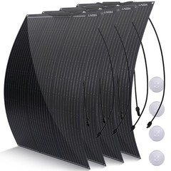 LINEBA 400W Watt Portable Flexible Solar Panel RV Camping Off-Grid Rooftop