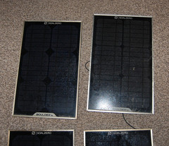(4-Pack) Goal Zero Boulder 15 Portable Solar Panel NOT WORKING FOR PARTS