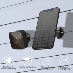 4W Solar Panel Charging Compatible with Blink Outdoor3rd Gen /xt xt2 Camera, …