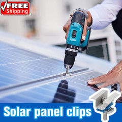 10 Pcs Adjustable Solar Panel Mounting Bracket Clamps Wide Photovoltaic Support