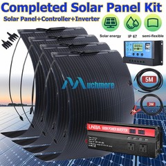 5000W Inverter Solar Panel Kit Solar Power Generator 30A Home 110V Grid System