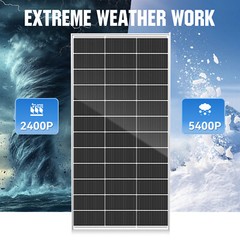 200W 400W 800W Solar Panel Mono 12V Battery Charge RV PV Home Off-Grid Battery