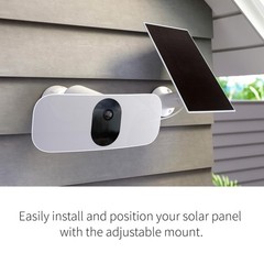 Solar Panel Charger for Arlo Cameras – Weather Resistant, Easy Install, Compatib
