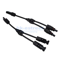 Solar Panel Y Branch Cable Connection Waterproof Adapter Connector Extension