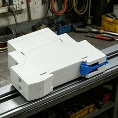 DIN Rail LED Signal Lamp 230V AC White for Power and Status Indication