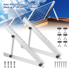 Adjustable Solar Panel Mounting Brackets Kit System for RV Boat Off Gird Roof