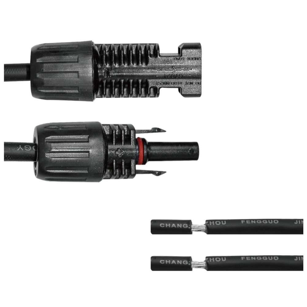 Male-to-Female Solar Extension Cables