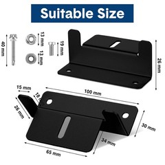 40mm Aluminum Solar Panel Mounting Brackets Z Bracket 40 Sets Tatuo Solar