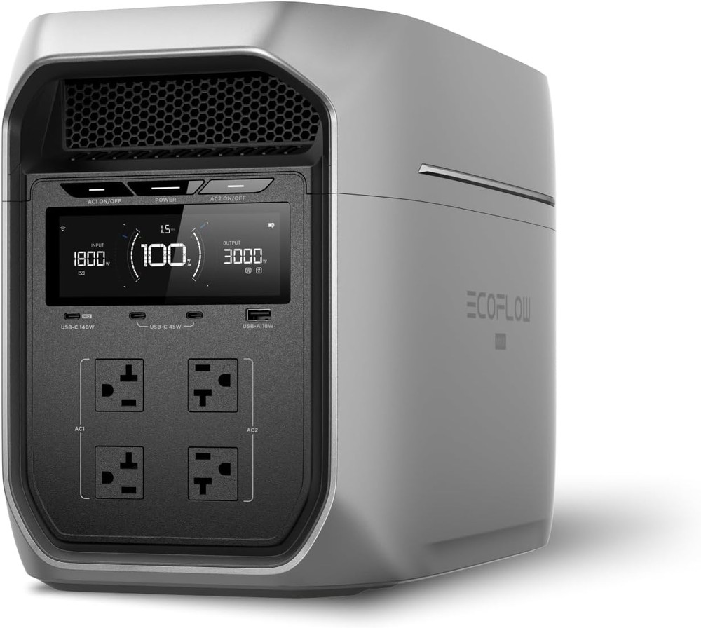 EF ECOFLOW Portable Power Station DELTA 3 Max Plus, 2048Wh, 3000W Output | 3800W