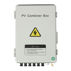 6-String Solar PV Combiner Box New 15A Circuit Breaker For Solar Panel System