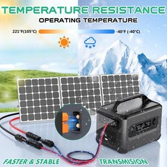 Hiutgowt 12AWG XT60i Solar Cable 15FT, Solar to XT60i Charging Cable 3 10 20 …