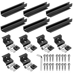 Solar Panel Roof Mounting Kit – 7.87″ Aluminum Rails & Clamps for Easy Installat