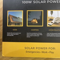 Lion Energy Foldable Solar Power Kit, 100W Solar Panel | 400W Solar Inverter…