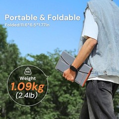 Effortlessly Charge Devices Anywhere – 30W Foldable Solar Panel with 2 Outputs