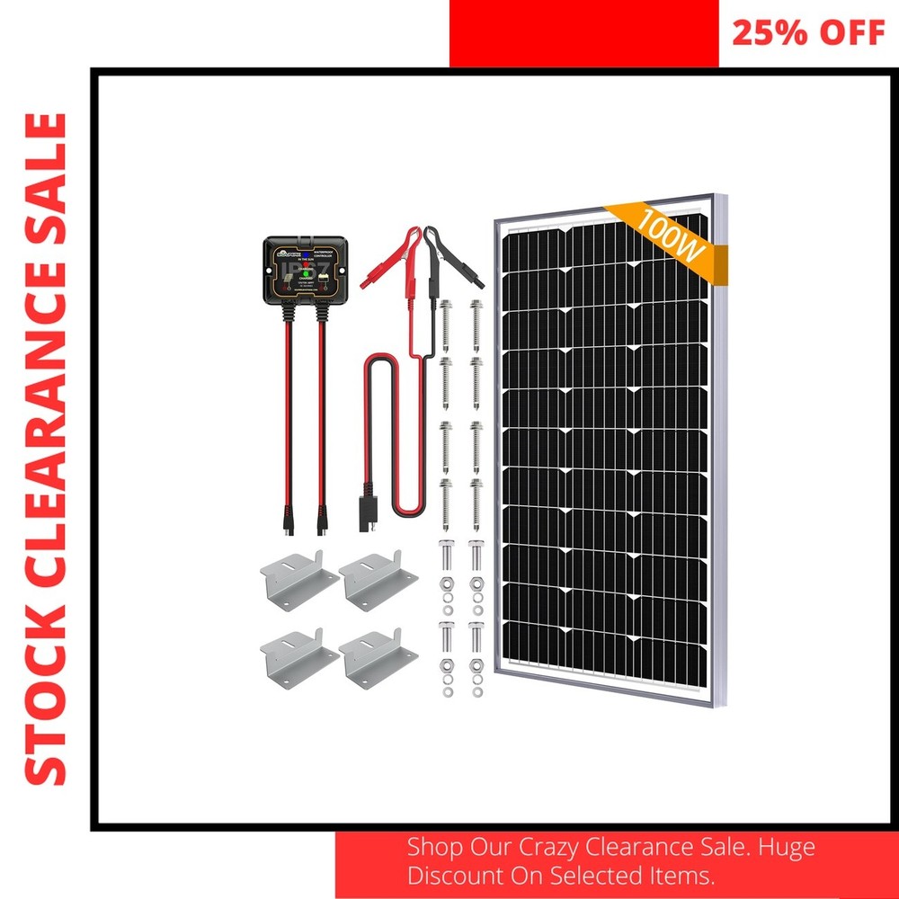 Solar Panel Battery Charger Kit with MPPT Controller