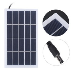 2W 5V Polysilicon Solar Power Battery Panel with DC Interface Charging