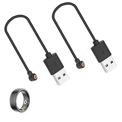 2 Pack Travel Friendly Magnetic Charging Cable for Smart Ring 4.0mm Port