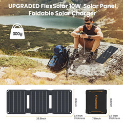 15W USB Solar Panel Small Portable Foldable Solar Charger (5V/3A Max), Solar …