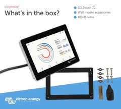 Victron Energy GX Touch 70 Display Screen for Cerbo 70, No Color