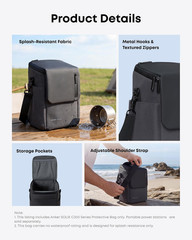 Anker Solar Generator SOLIX C300 with Protective Bag, 288Wh Portable Power Stati