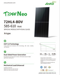 Jinko 585w bifacial solar panels(JKM585N-72HL4-BDV) – 36 panels