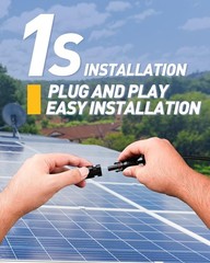 Solar Y Connector – 1 to 6 Parallel Solar Panel Connector, 63cm Extension, Hi…