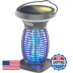 OnBeam Solar Bug Zapper Outdoor, Mosquito Zapper Outdoor Waterproof Electric Fly