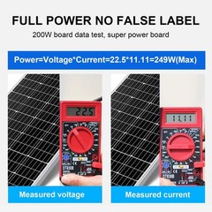 200 Watt Mono Solar Panel Kit 12V RV Camping Marine Home off-grid Battery Charge