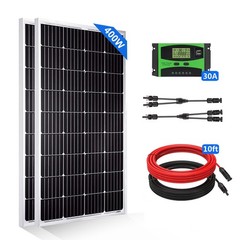 400W Watt 12V Mono Off-Grid Solar Panel PV Module for RV Marine Home Camping US