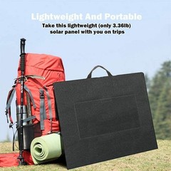 50W 18V Portable Solar Panel, Flashfish Foldable Solar Charger with 5V USB 18V D