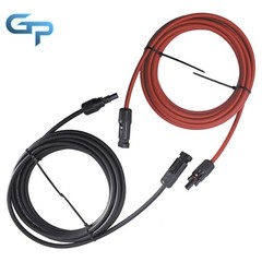 New 1 Pair 15ft Solar Panel Extension Cable Wire Connector Black + Red 10 AWG