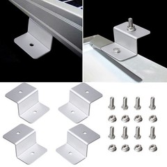 4 Pcs Mounting Hardware Solar Panel Bracket Corner Z Brackets RV